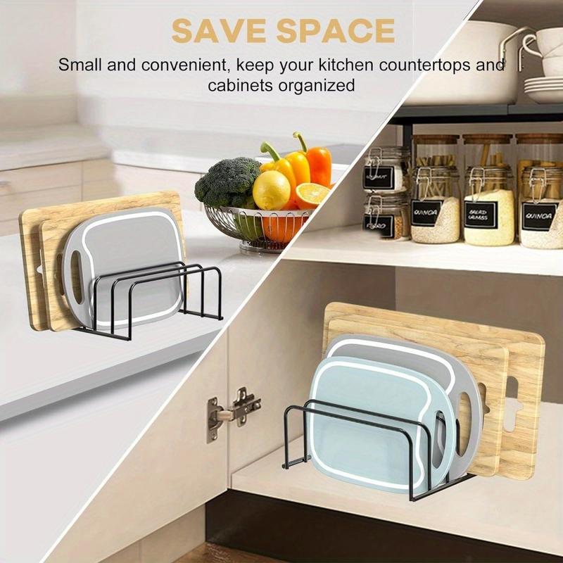 Kitchen Baking Sheet Organizer - 1Pc Cutting Board Organizer Kitchen Baking