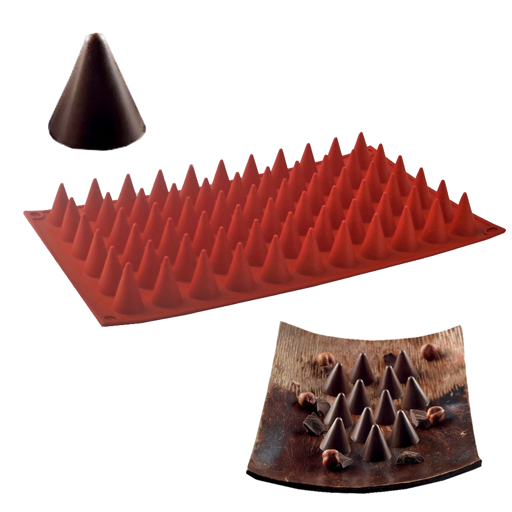 Kitchen Baking Products - 66-Cells Cone Chocolate Baking Mold Food