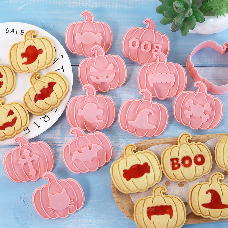 Cookie Cutter Set - 10pcs Halloween Jam-filled Cookie Cutters Set