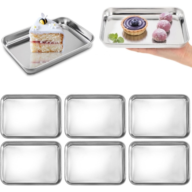 Kitchen Baking Sheet Organizer - Metal Food Tray Plate Portable Baking