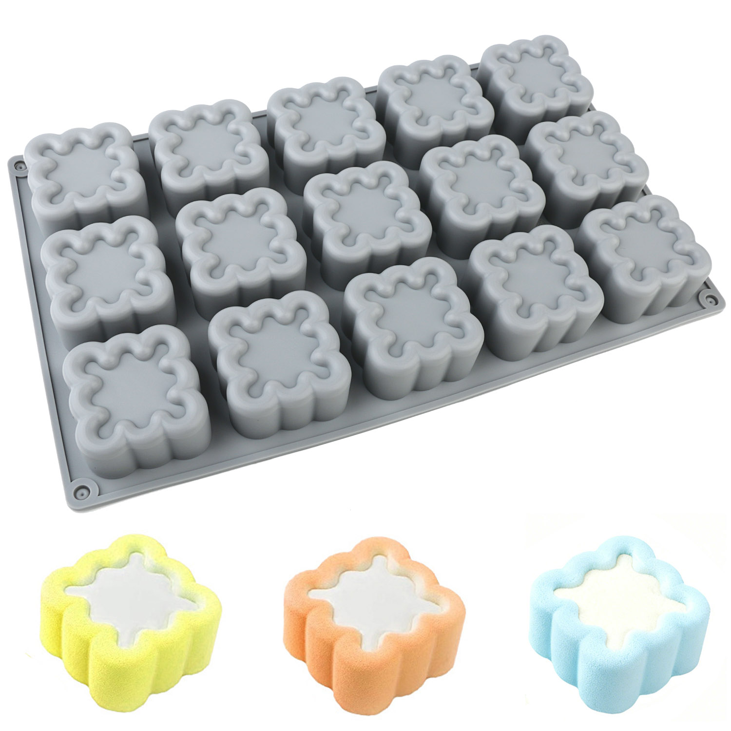 Kitchen Baking Must Haves - A Pack of Square Wave-Shaped Silicone