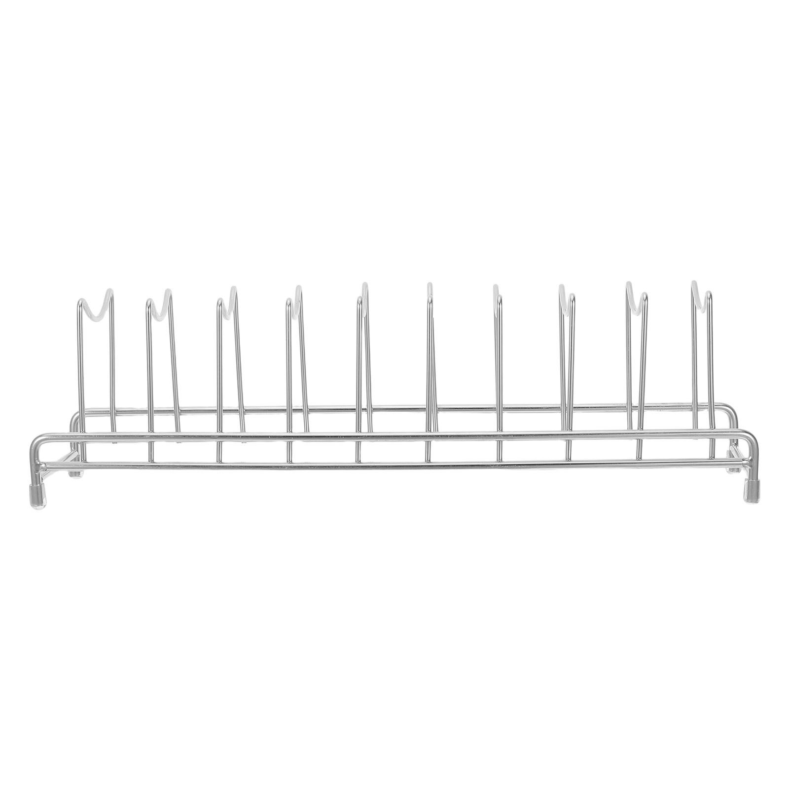 Kitchen Baking Sheet Organizer - Stainless Steel 9 Section Pot Lid