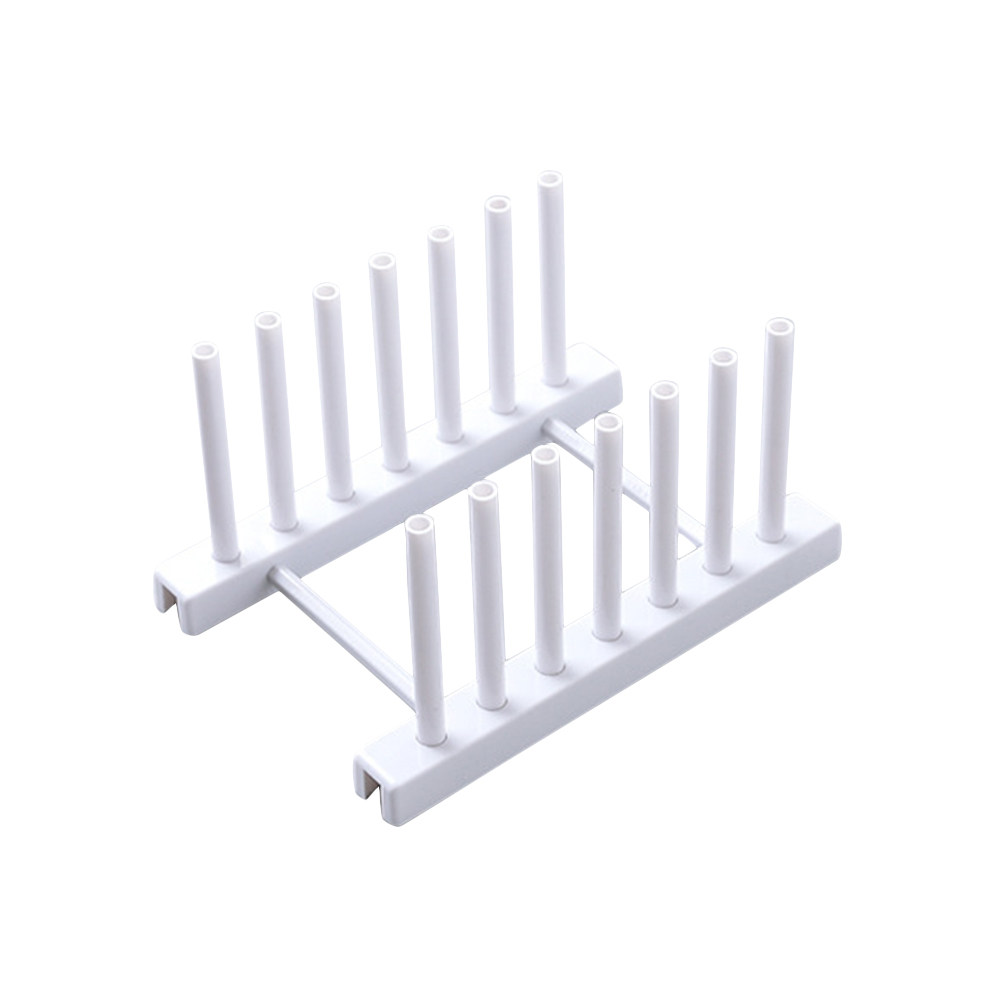Kitchen Baking Sheet Organizer - White Plastic Dish Rack Kitchen Storage
