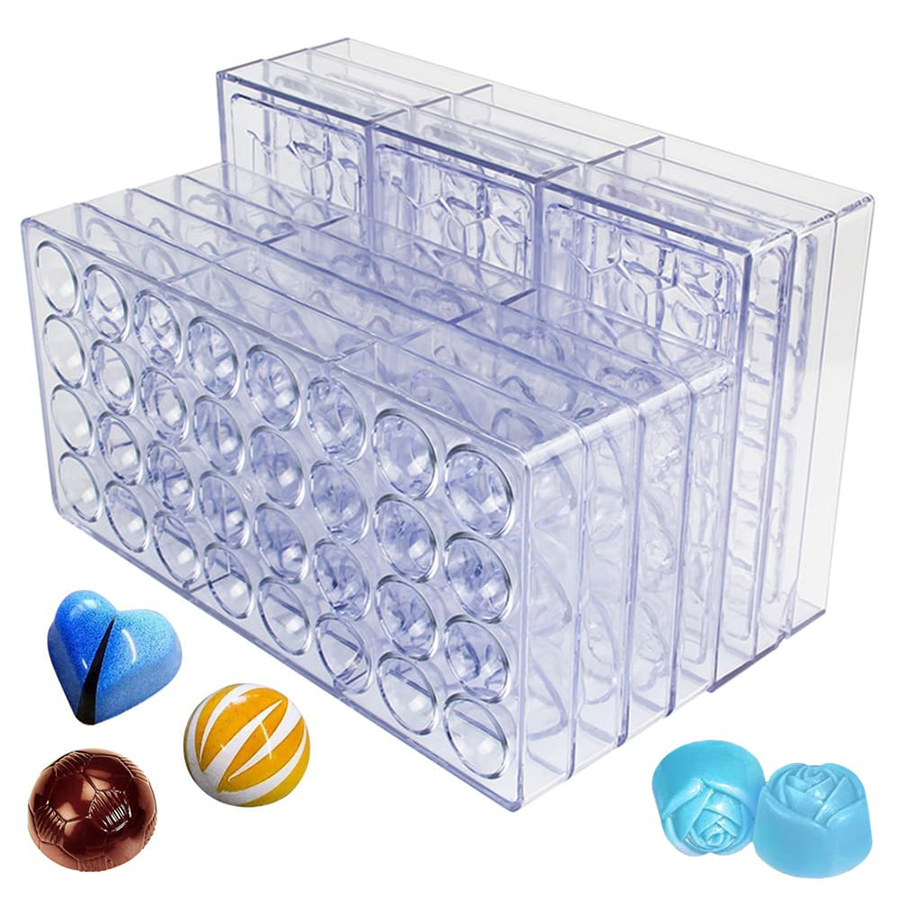 Kitchen Baking Products - 24 Styles Available Plastic Chocolate Mold