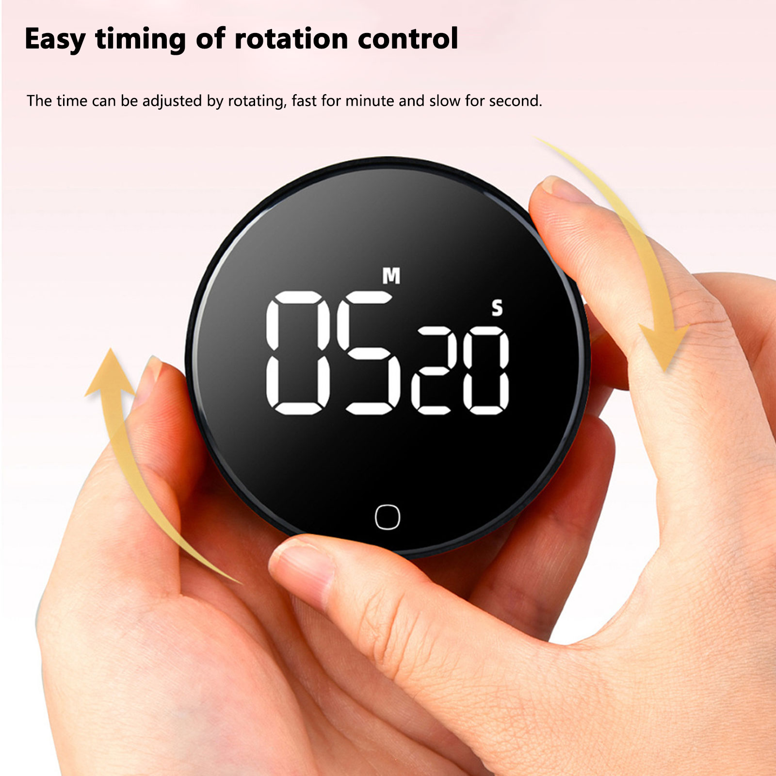 Kitchen Baking Timer - LED Digital Kitchen Timer USB Rechargeable