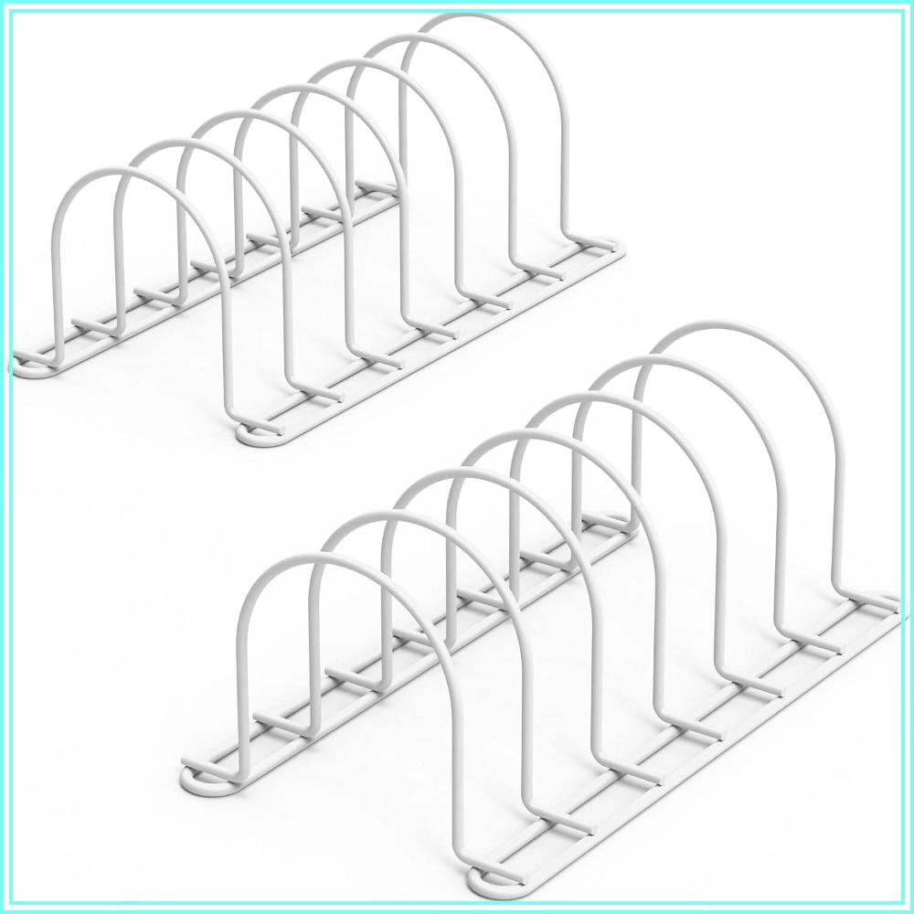Kitchen Baking Sheet Organizer - Vertical Dish Organizer for Cabinet, 10.5
