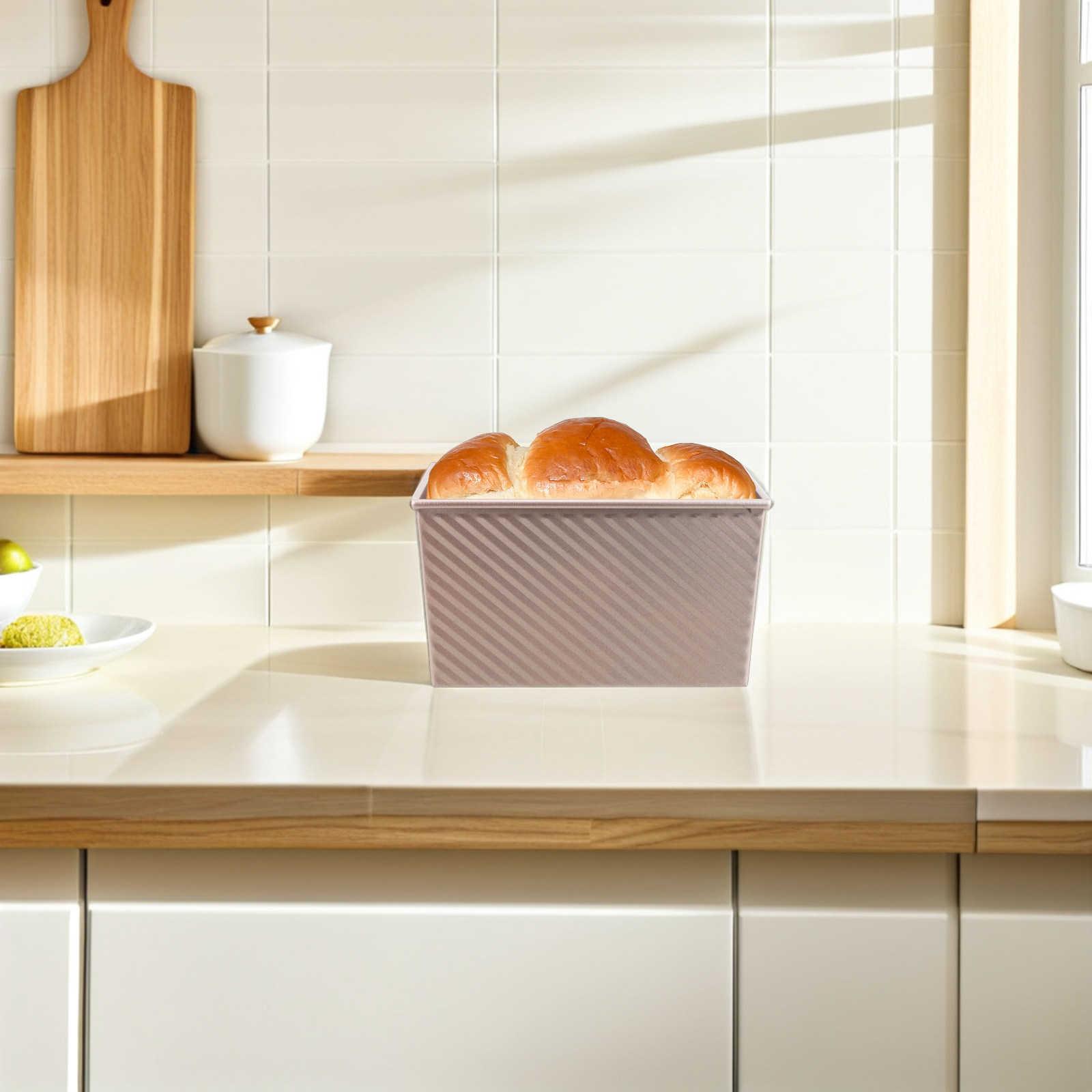 Kitchen Baking Pan - Non-Stick Rectangular Toast Pan Carbon Steel