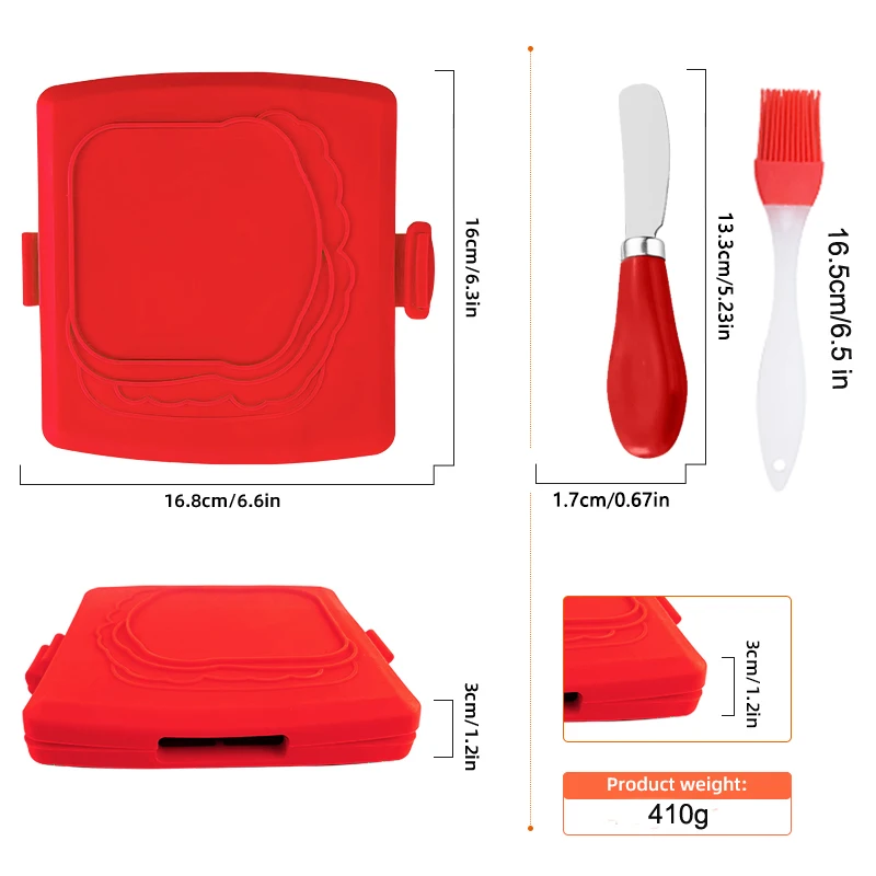 3pack Food Grade Sandwich Toas - Kitchen Baking Set review and price