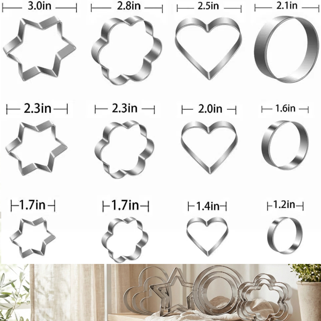12Pcs / 20Pcs Stainless steel  - Cookie Cutter Set review and price