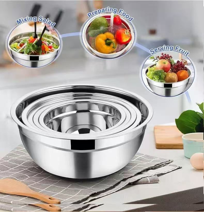 Thickened Stainless Steel Mixi - Kitchen Baking Set review and price