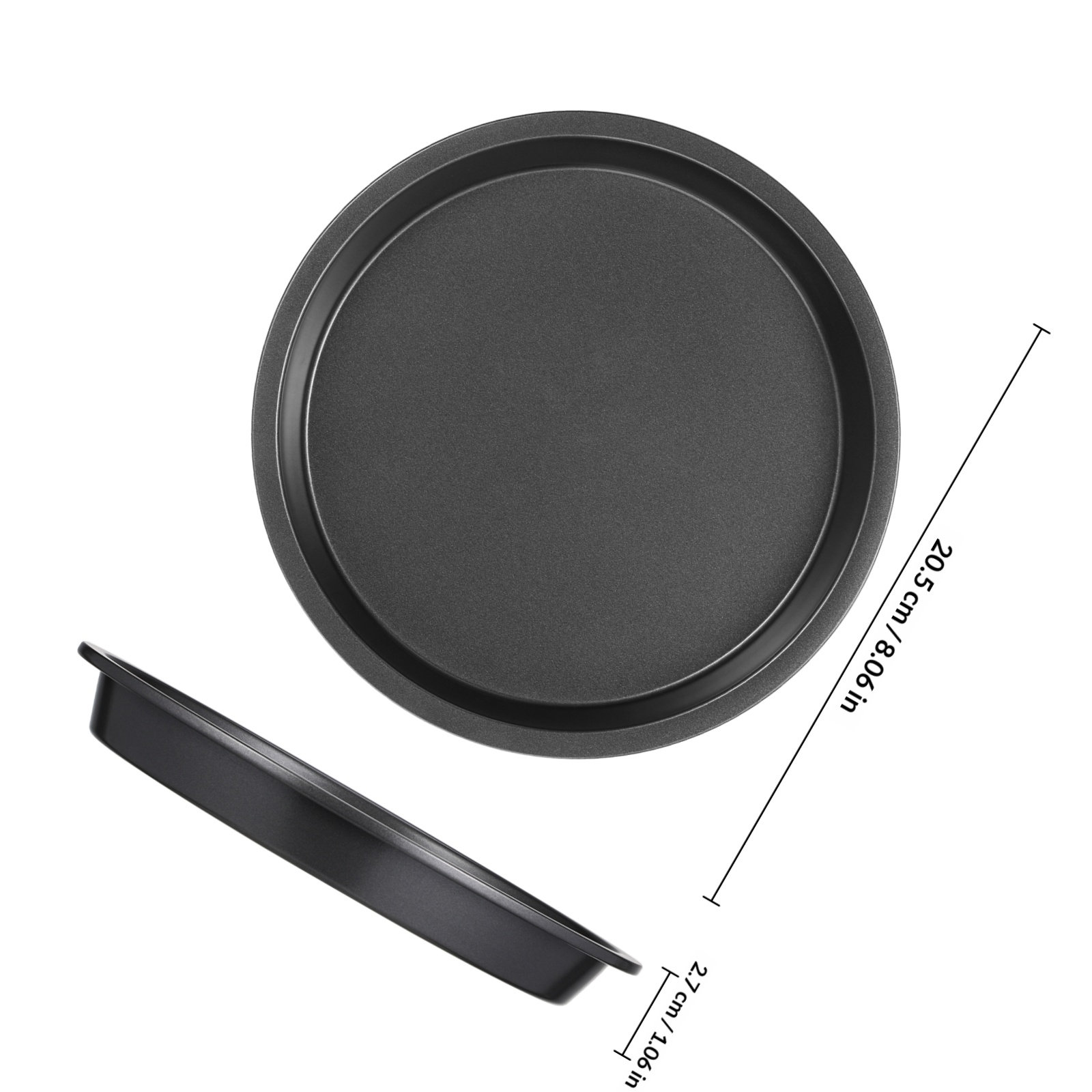 Round Carbon Steel Pizza Pan N - Kitchen Baking Pan review and price