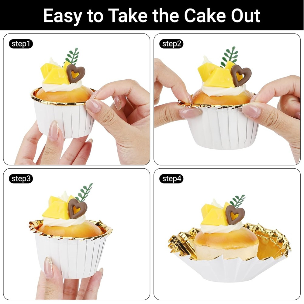 50 pcs Muffins Cup Paper Cupca - Kitchen Baking Products review and price