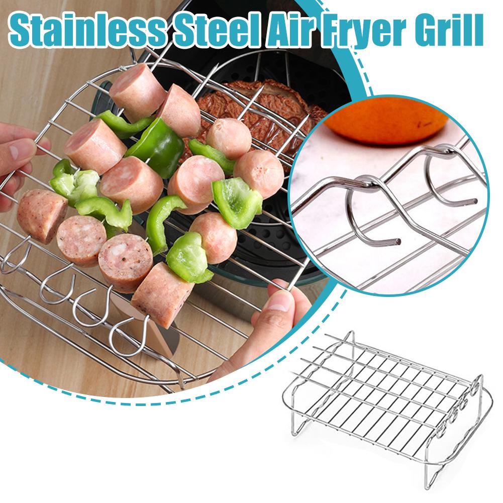 Stainless Steel Air Fryer Bask - Kitchen Baking Tray Rack review and price