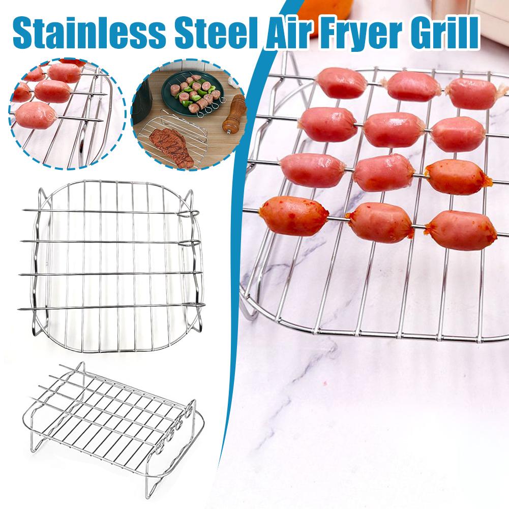 Stainless Steel Air Fryer Bask - Kitchen Baking Tray Rack review and price