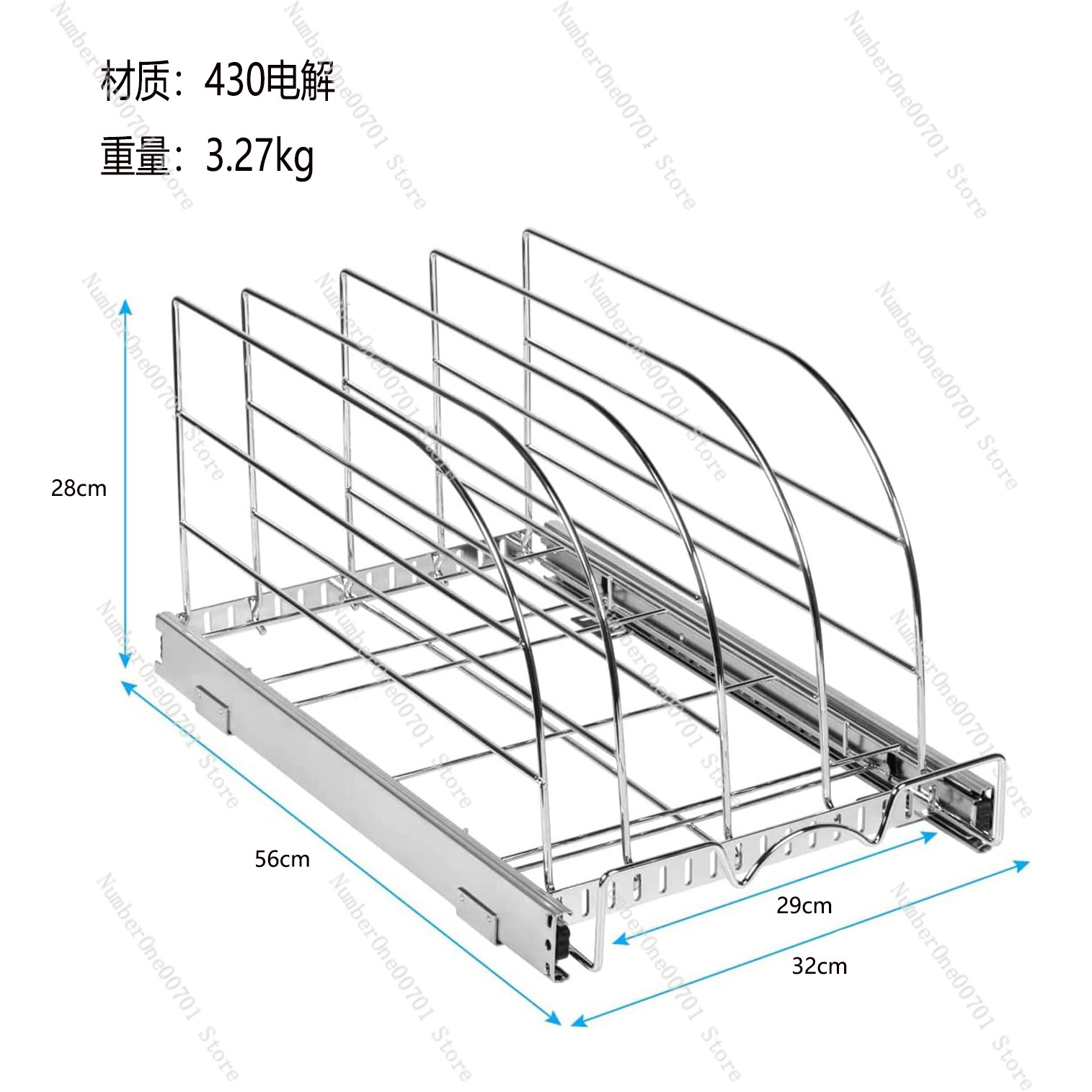 Slide-Out Kitchen Cabinet Orga - Kitchen Baking Sheet Organizer review and price