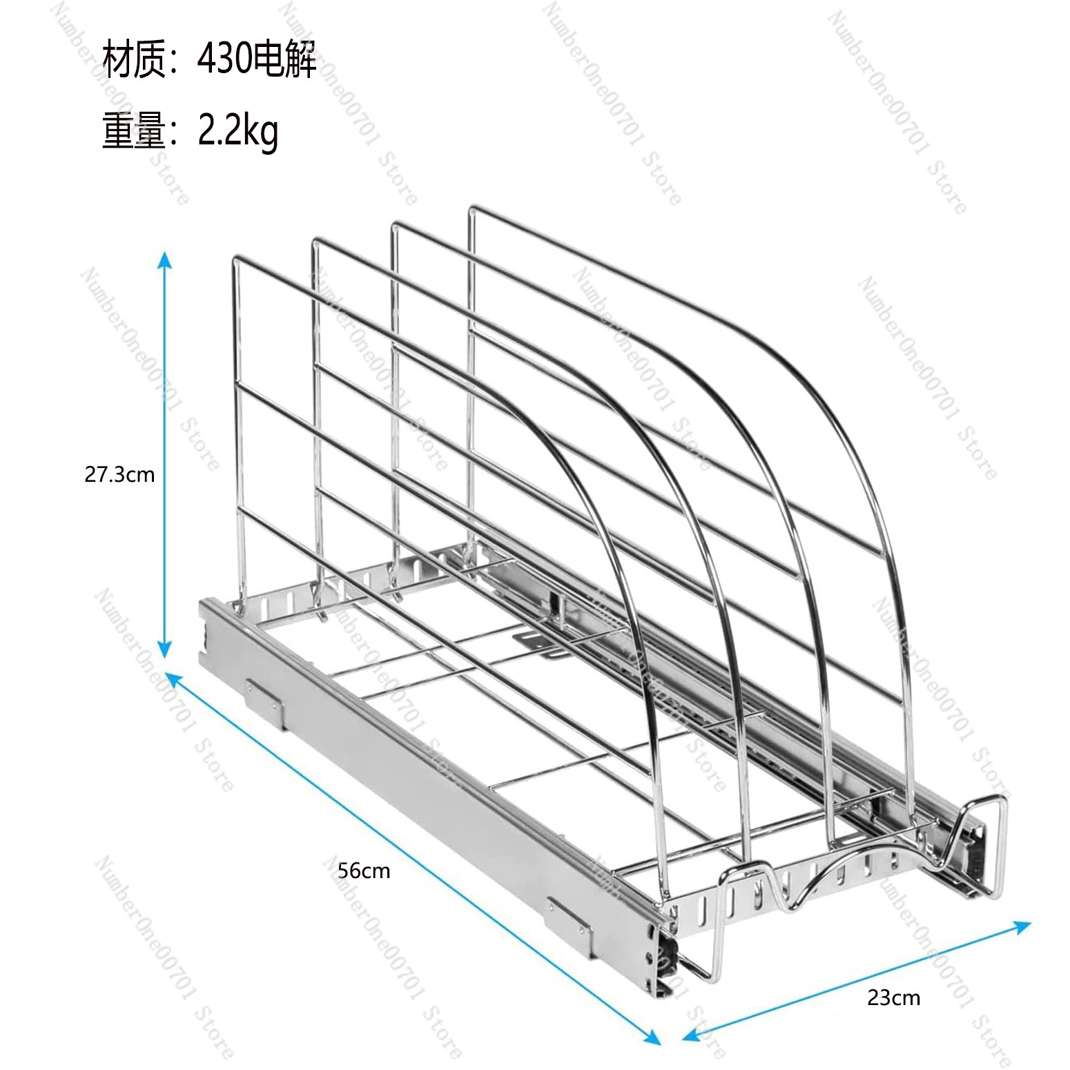 Slide-Out Kitchen Cabinet Orga - Kitchen Baking Sheet Organizer review and price
