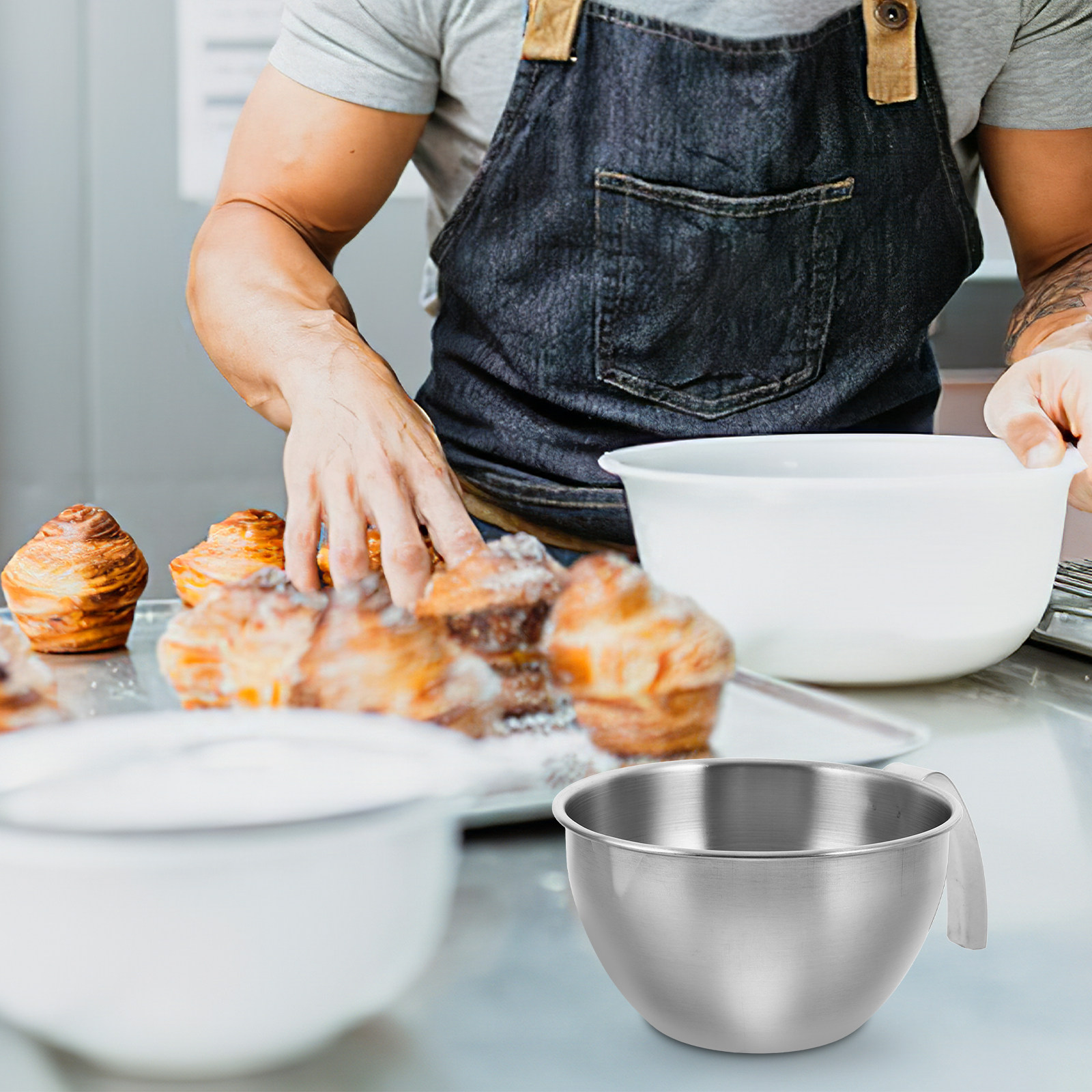 Large Stainless Steel Mixing B - Kitchen Baking Must Haves review and price