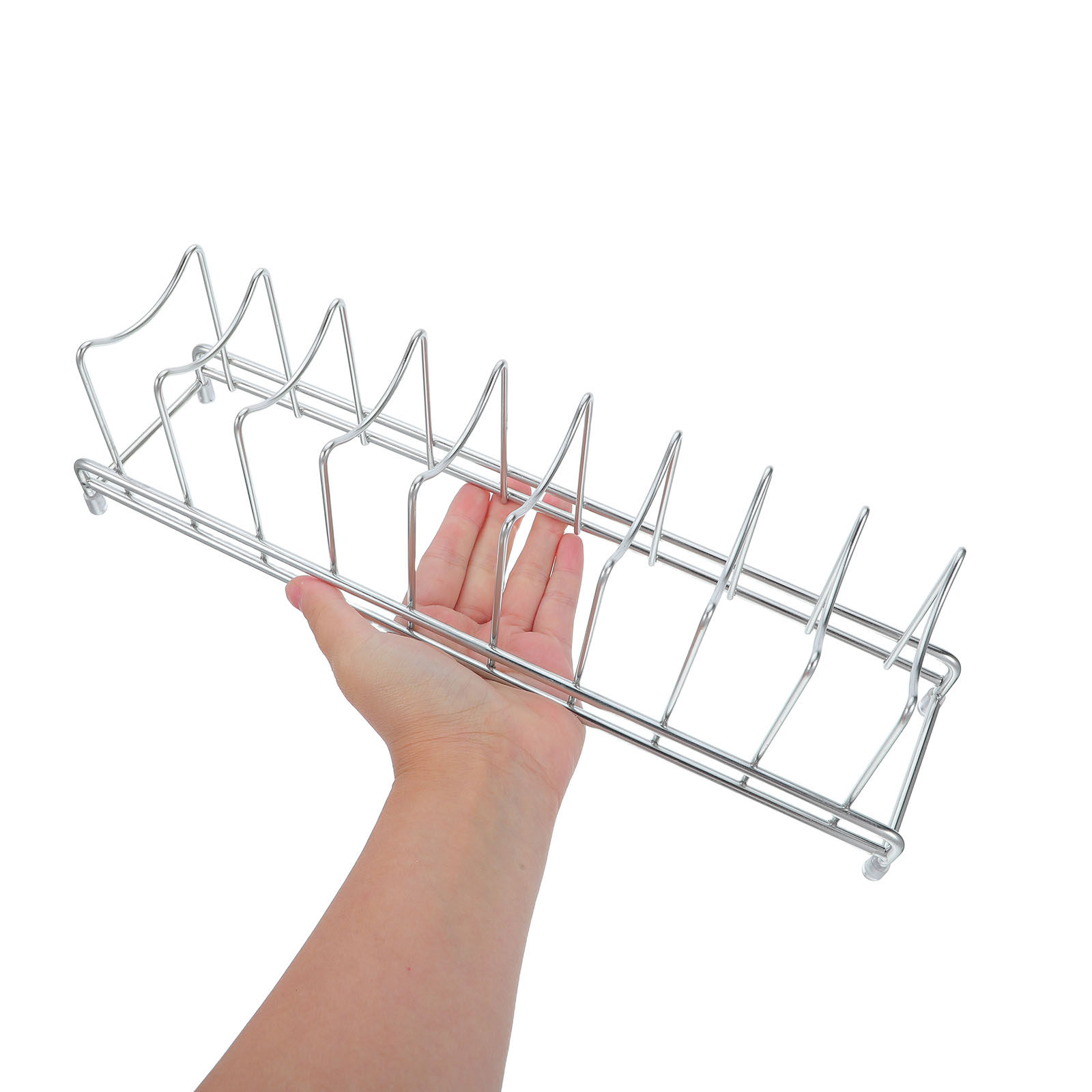 Stainless Pot Lid Organizer 9  - Kitchen Baking Sheet Organizer review and price
