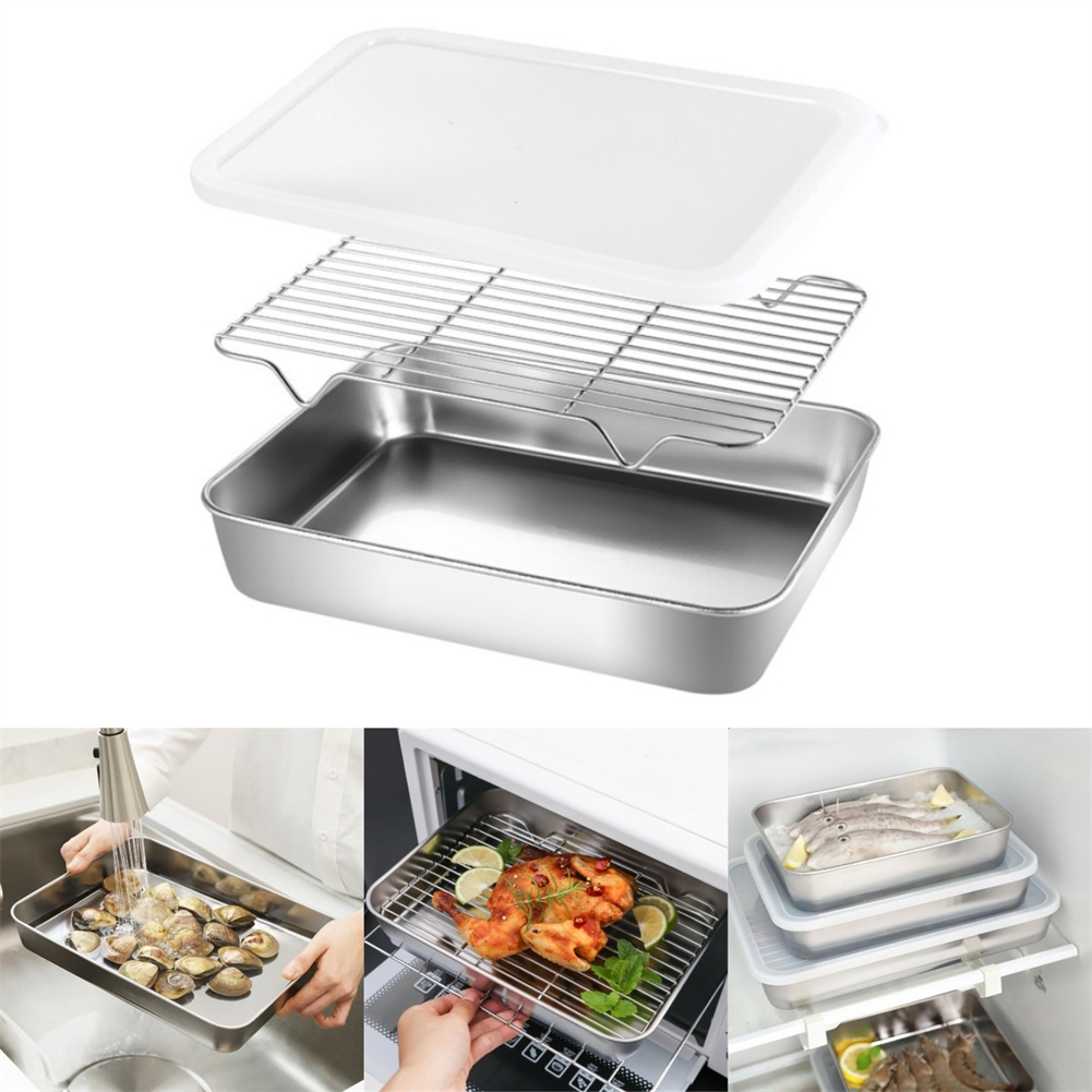 Stainless Steel Baking Pan Tra - Kitchen Baking Tray Rack review and price