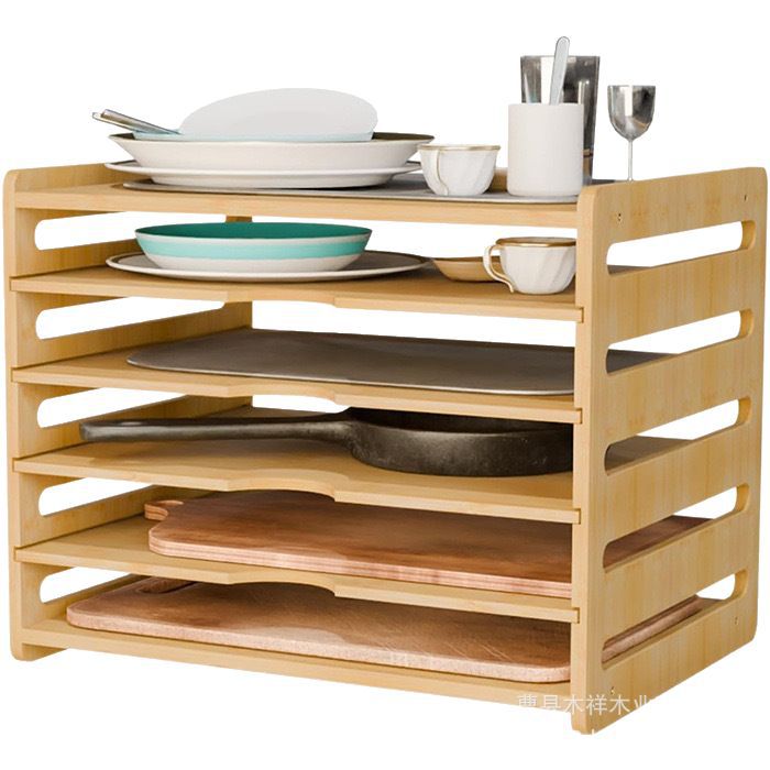 Solid wood kitchen storage rac - Kitchen Baking Sheet Organizer review and price
