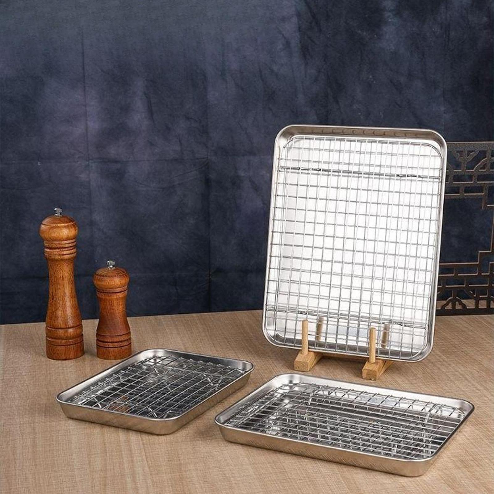 Cookie Sheet with Cooling Rack - Kitchen Baking Tray Rack review and price