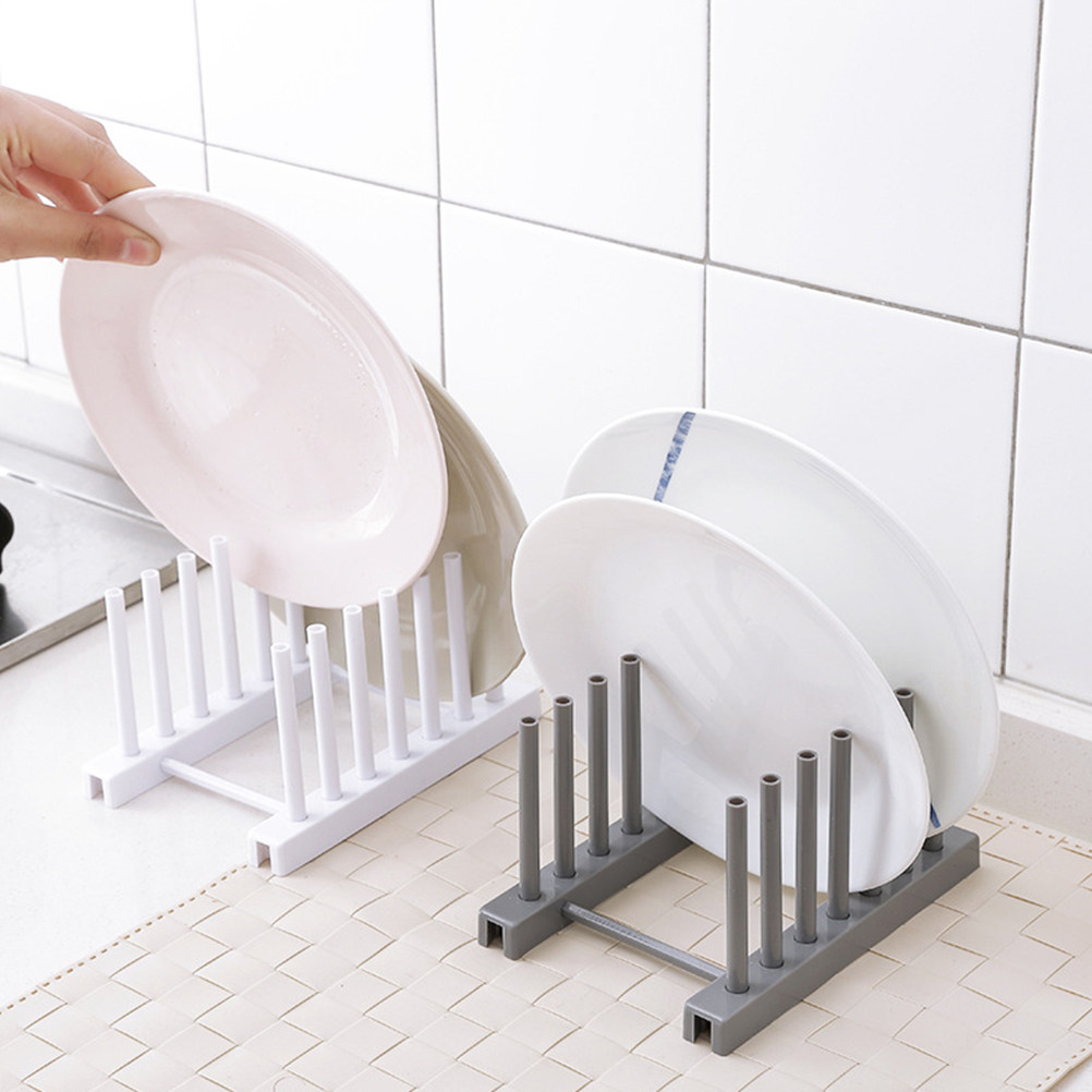 Grey Plastic Dish Rack Kitchen - Kitchen Baking Sheet Organizer review and price