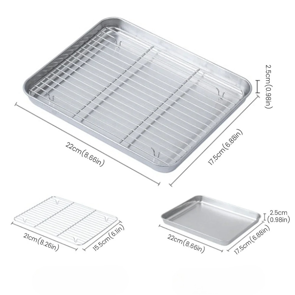 Stainless Steel Baking Sheet w - Kitchen Baking Tray Rack review and price