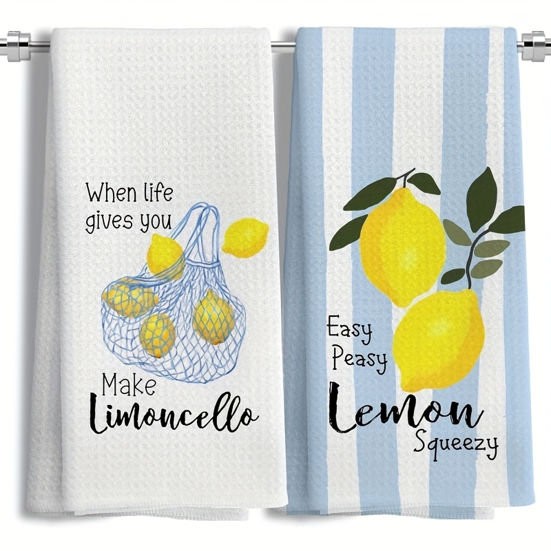 2Pcs, Lemon Mesh Kitchen Towel - Kitchen Baking Set review and price