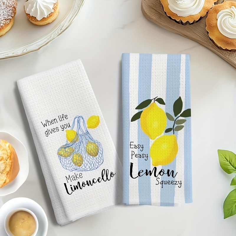 2Pcs, Lemon Mesh Kitchen Towel - Kitchen Baking Set review and price