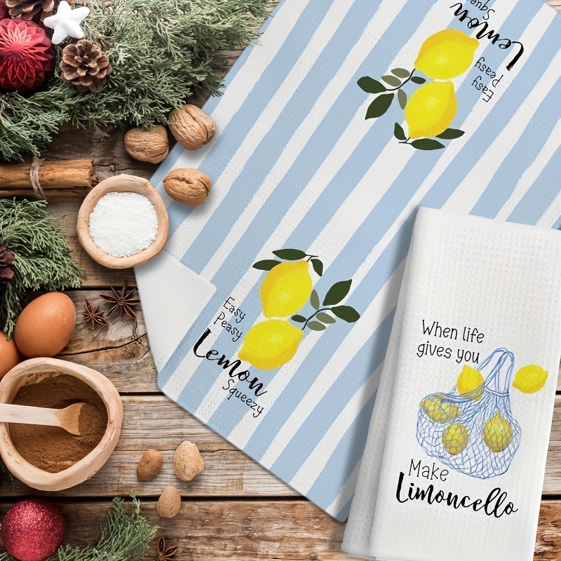 2Pcs, Lemon Mesh Kitchen Towel - Kitchen Baking Set review and price