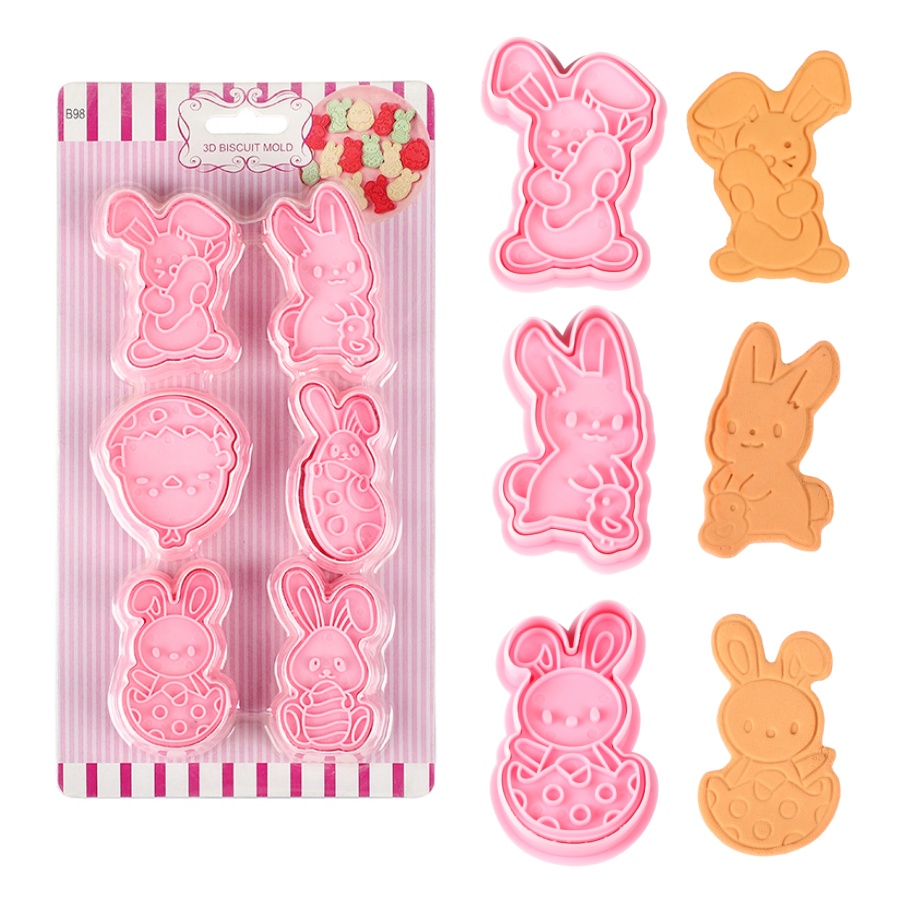 6pcs/Set Easter Bunny Cookie C - Kitchen Baking Set review and price
