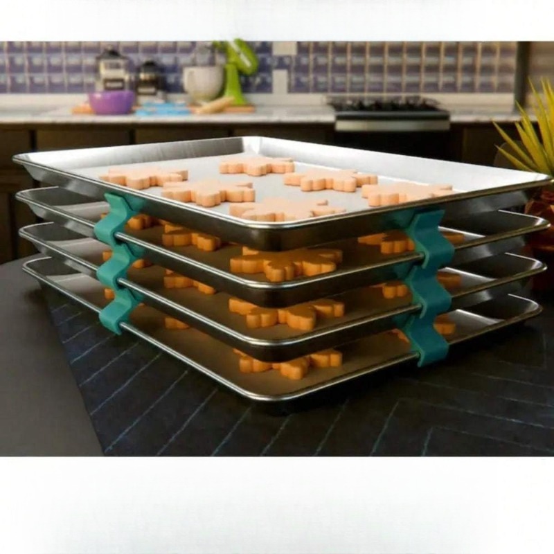 Stackable Cookie Sheet Organiz - Kitchen Baking Sheet Organizer review and price