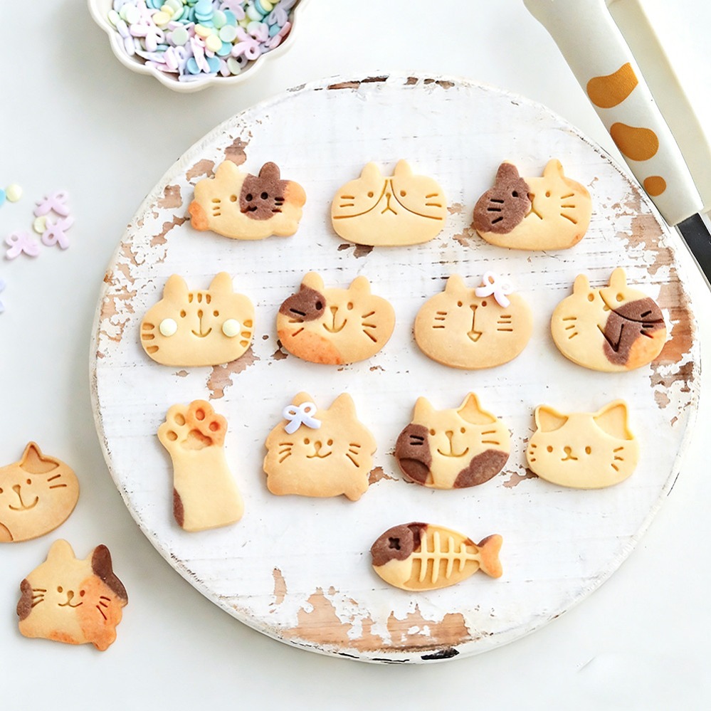 Cute Kitten DIY Stamp Cookie C - Kitchen Baking Products review and price