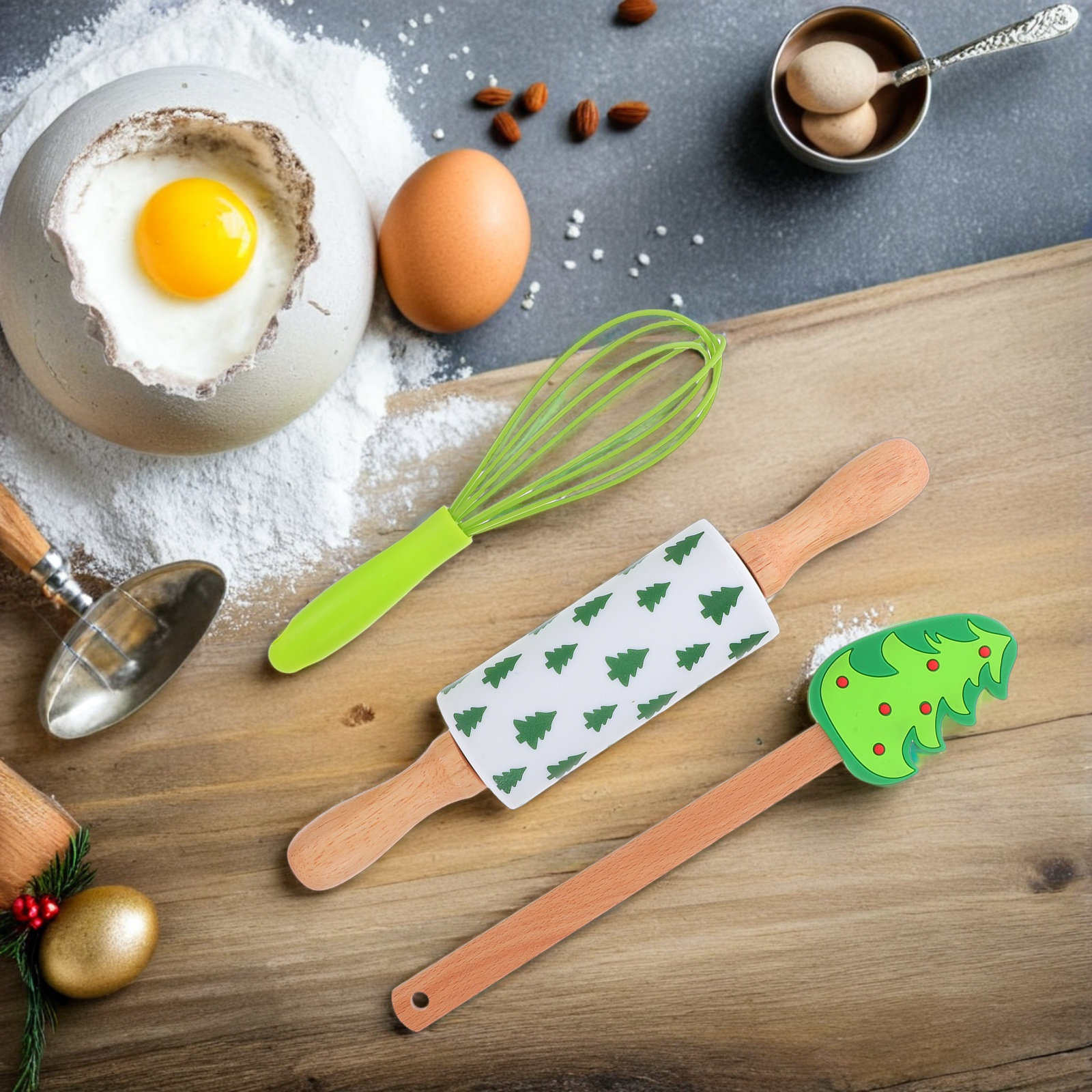 3Pcs Holiday Baking Tool Set S - Kitchen Baking Set review and price