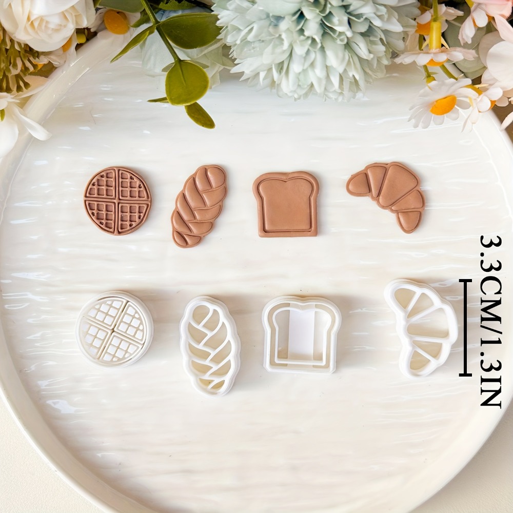 4Pcs Bread Themed Cookie Cutte - Cookie Cutter Set review and price