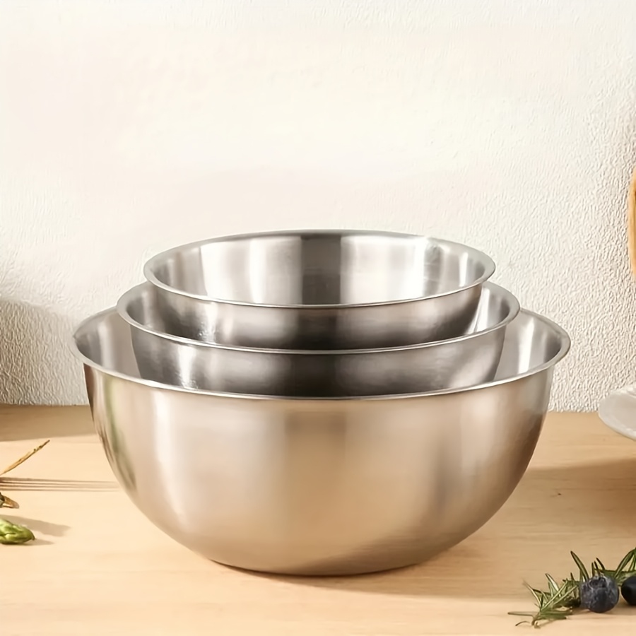 3pcs Stainless Steel Salad Bow - Kitchen Baking Set review and price