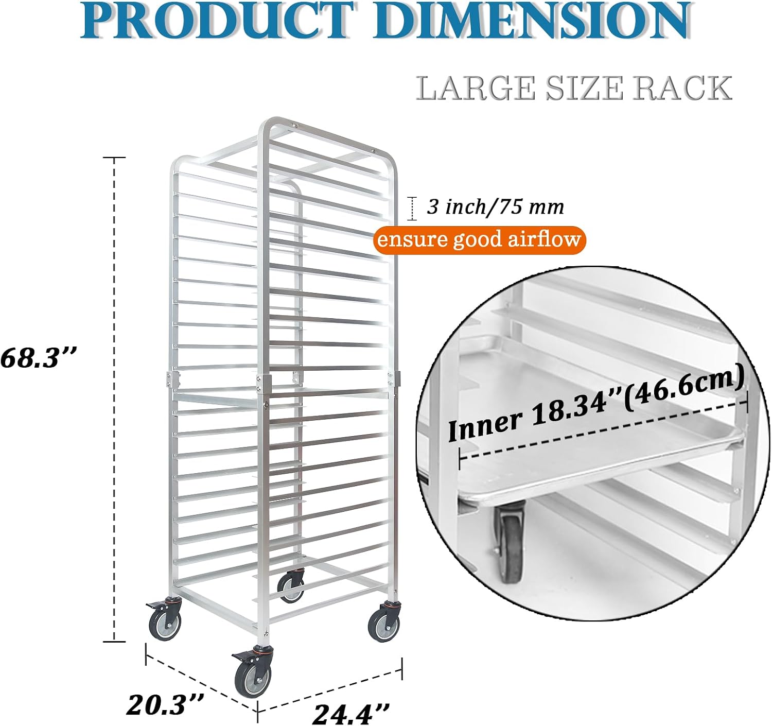 Commercial 20 Tier Stainless S - Kitchen Baking Sheet Organizer review and price