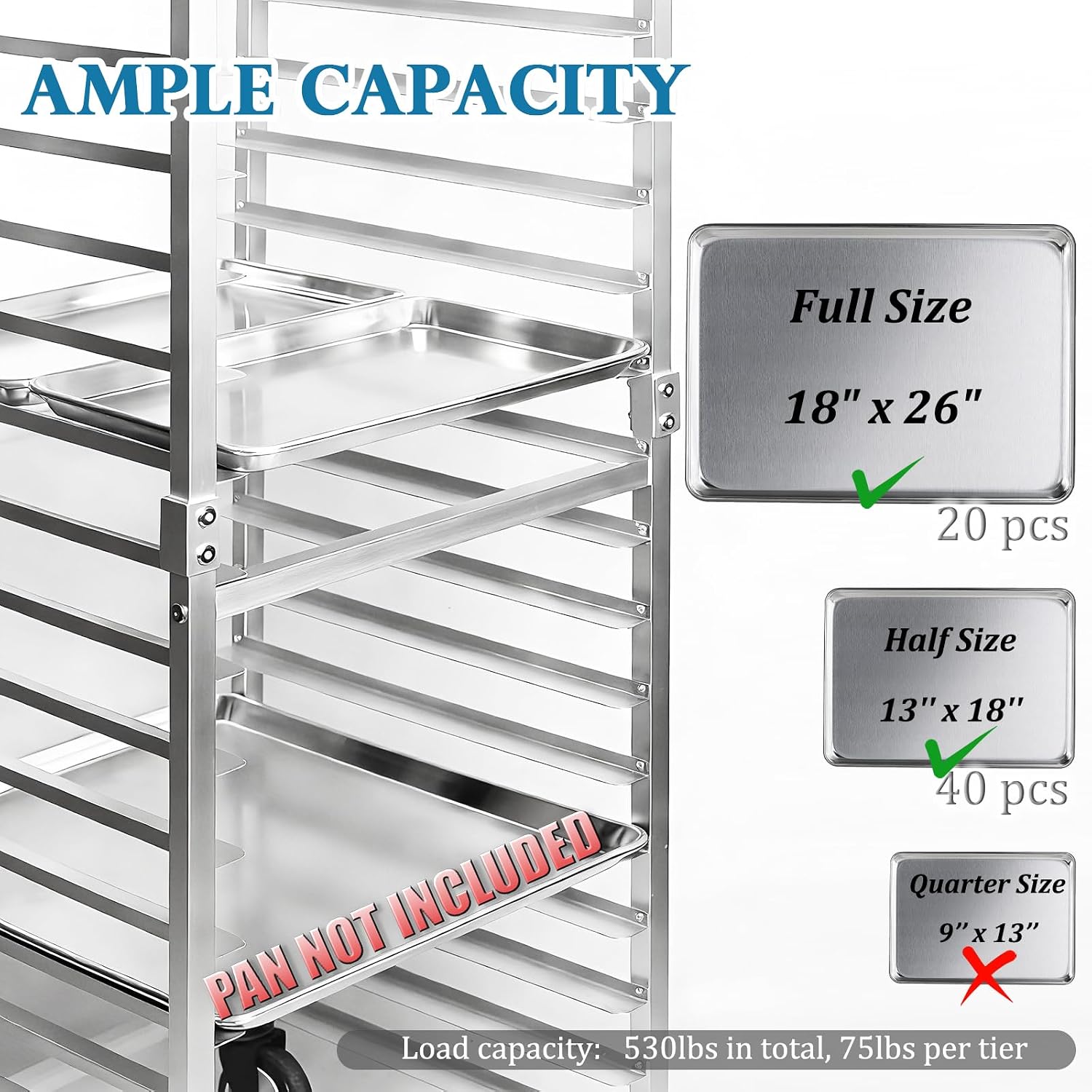 Commercial 20 Tier Stainless S - Kitchen Baking Sheet Organizer review and price