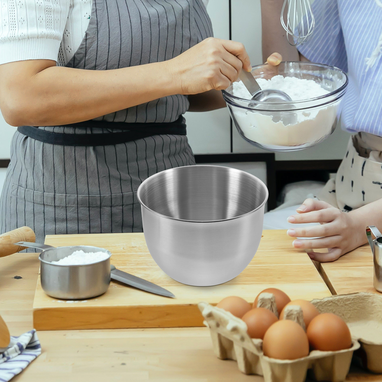 Deep Stainless Steel Mixing Bo - Kitchen Baking Cooking review and price