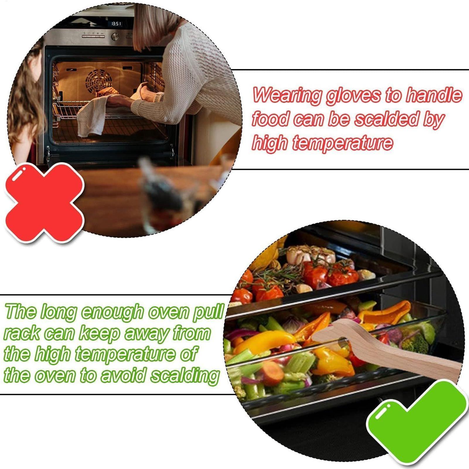 Oven Rack Puller Tool Wooden L - Cool Kitchen Baking Gadgets review and price