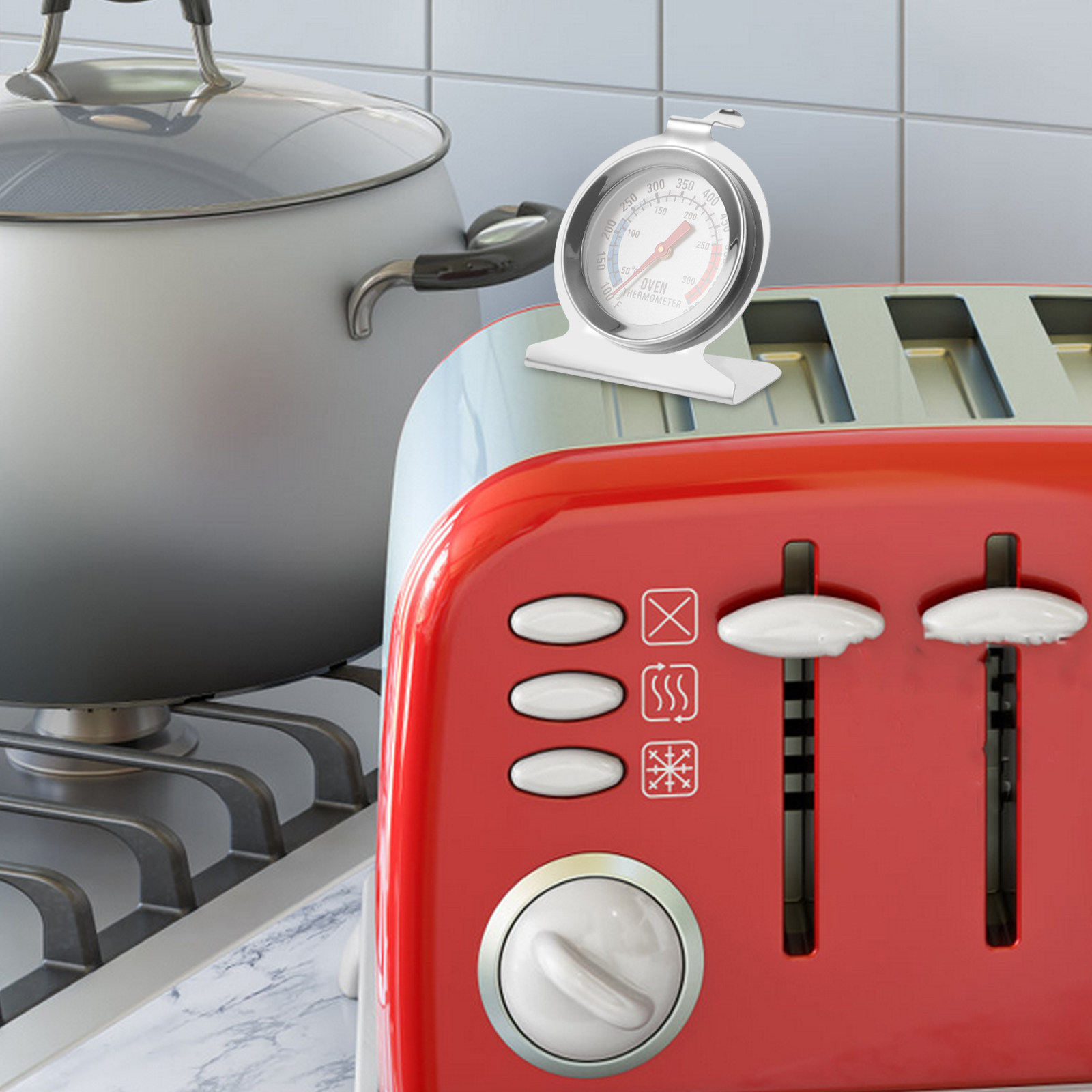2Pcs Stainless Steel Oven Ther - Kitchen Baking Cooking review and price