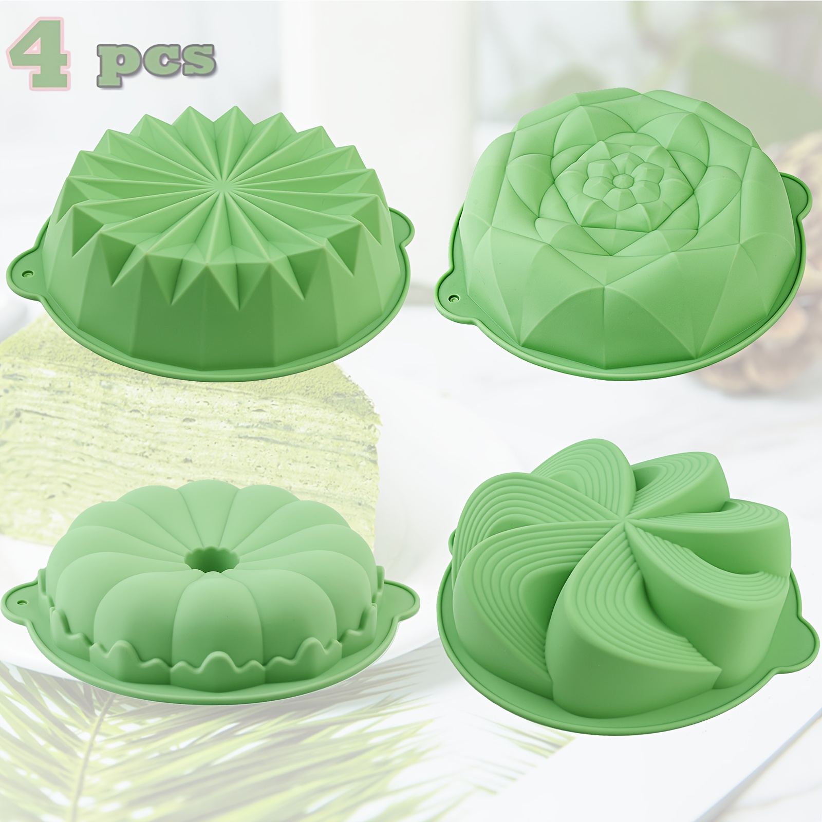 4-Piece Flower-Shaped Silicone - Kitchen Baking Must Haves review and price