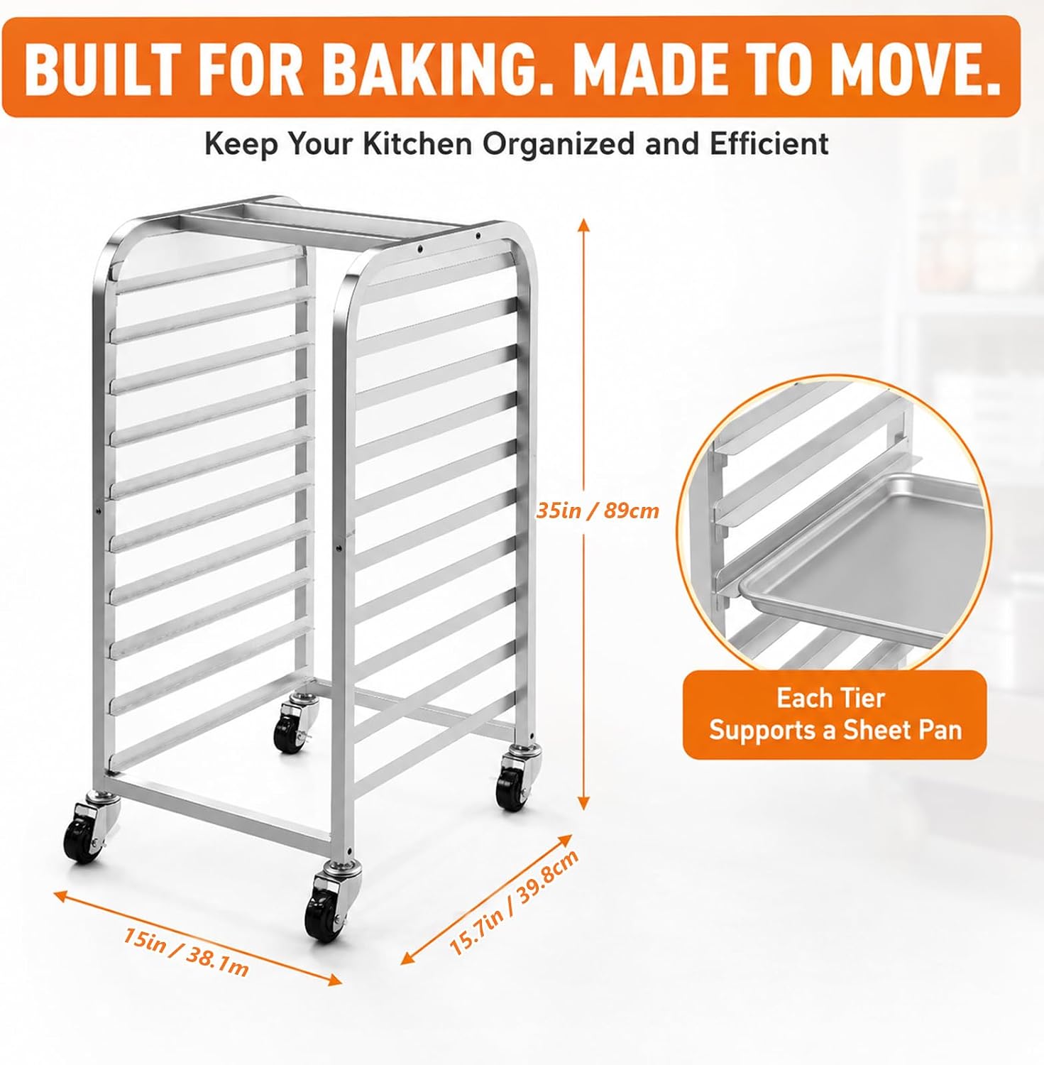 10 Tier Stainless Steel Sheet  - Kitchen Baking Sheet Organizer review and price