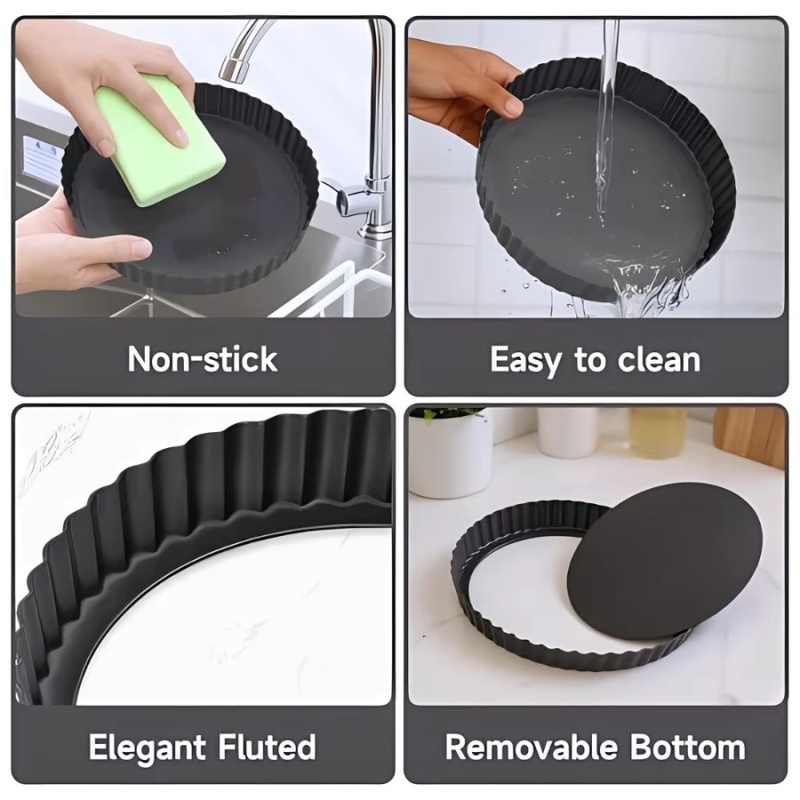1pc Removable Bottom Fluted Ta - Kitchen Baking Set review and price