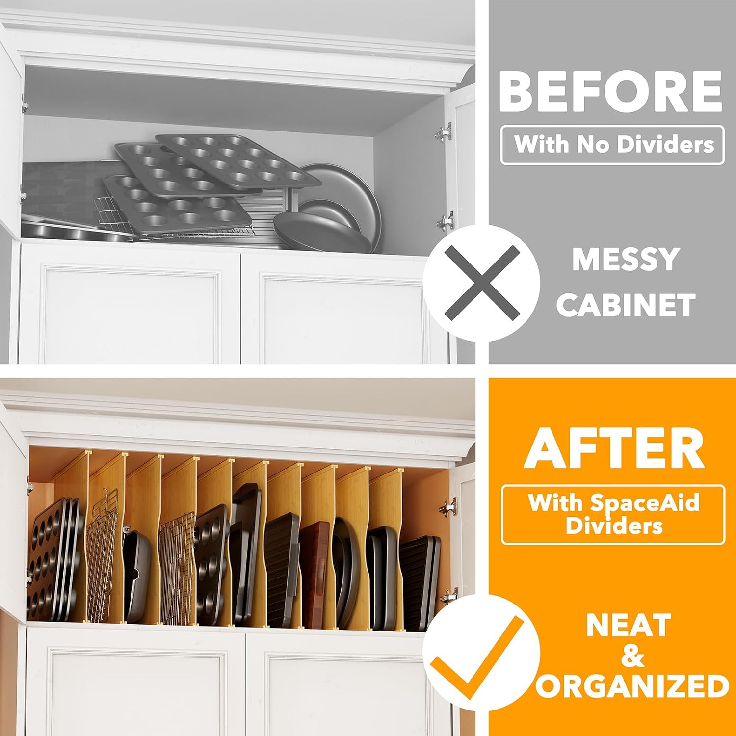 10 Pack Bamboo Tray Dividers f - Kitchen Baking Sheet Organizer review and price
