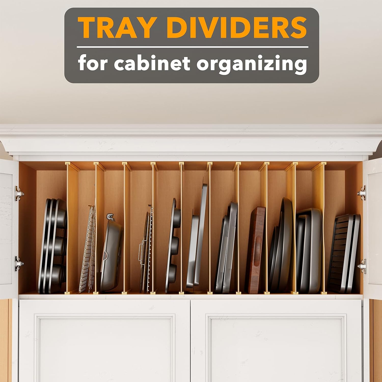 10 Pack Bamboo Tray Dividers f - Kitchen Baking Sheet Organizer review and price